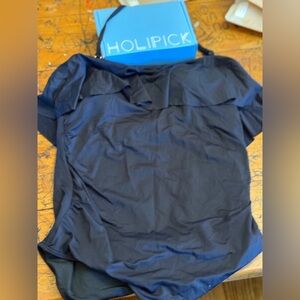 Holipick Women's Classic Navy One-Piece Swimsuit